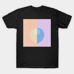 Digital Abstract with Soft Pastel Color Palette T-Shirt